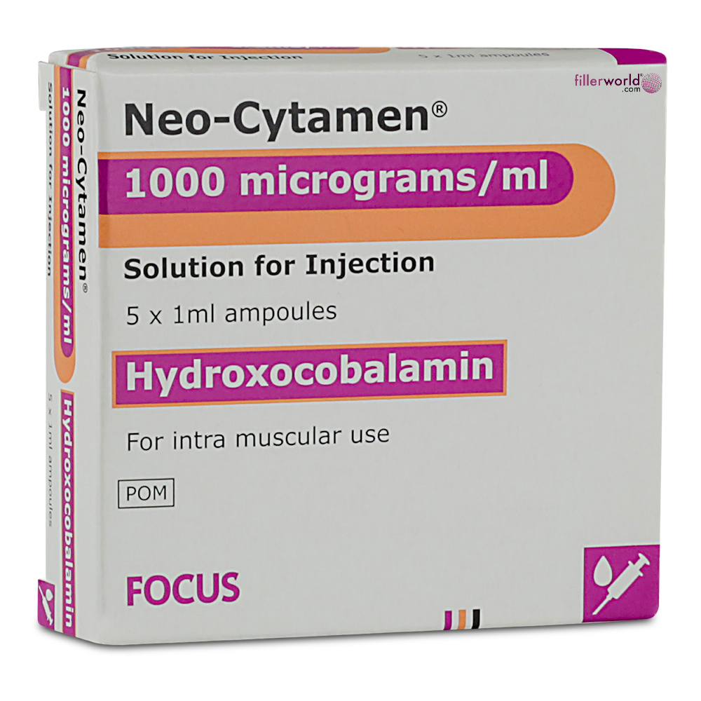 Hydroxocobalamin B12 Neo-Cytamen 1000 mcg/ml 5x1ml Ampoules